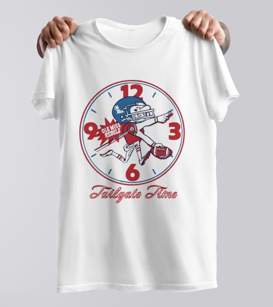 Ole Miss Rebels Football Tailgate Time Player T-Shirt