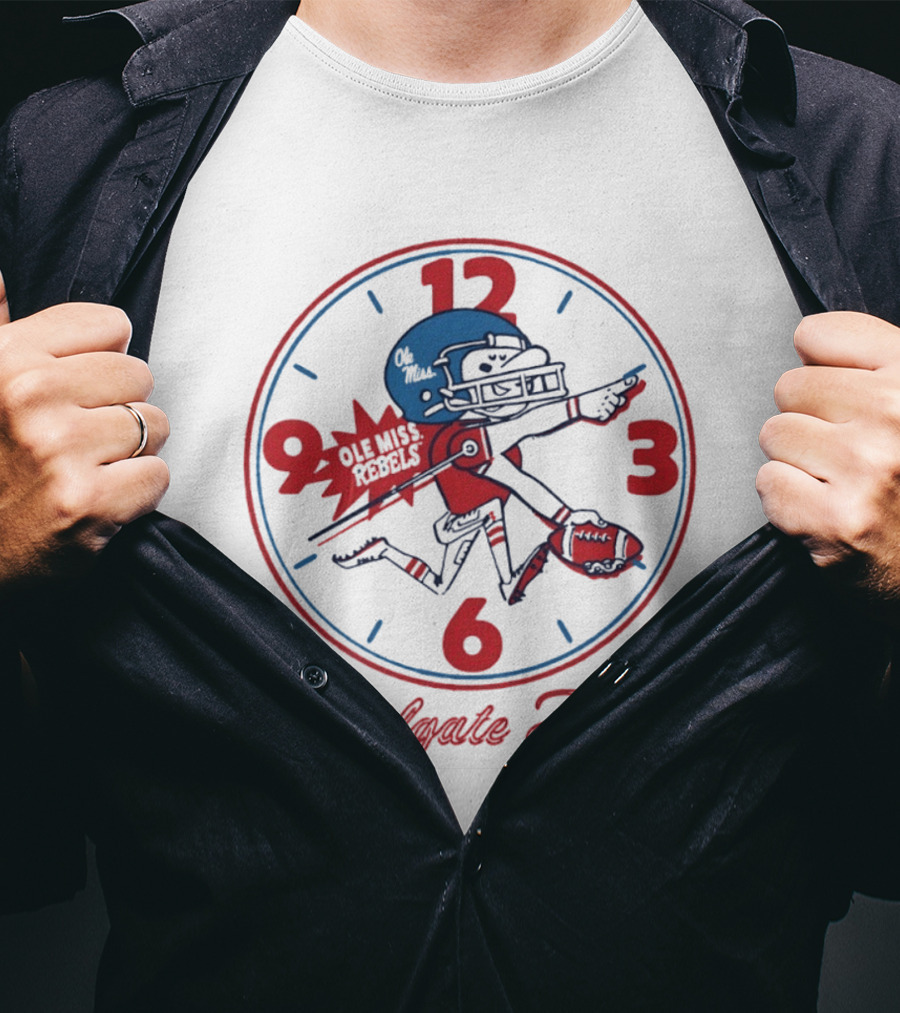 Ole Miss Rebels Football Tailgate Time Player T-Shirt