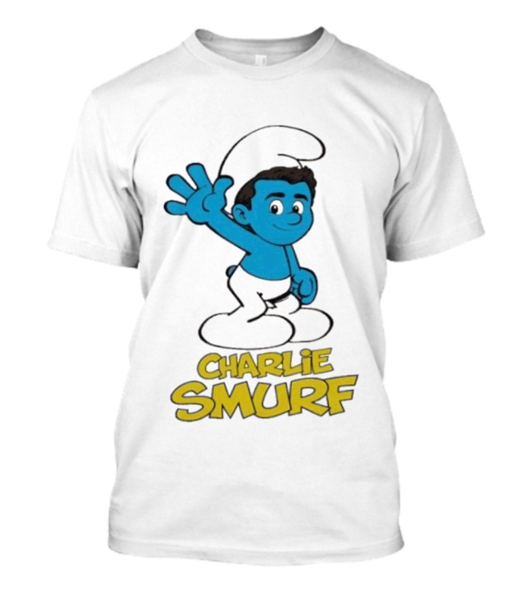 Charlie Smurf Collaboration With Smurfs And Charlie Kirk T-Shirt