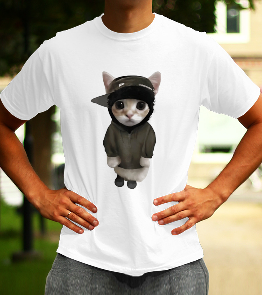 Yeat Cat Meme Cap Hip Hop T-Shirt