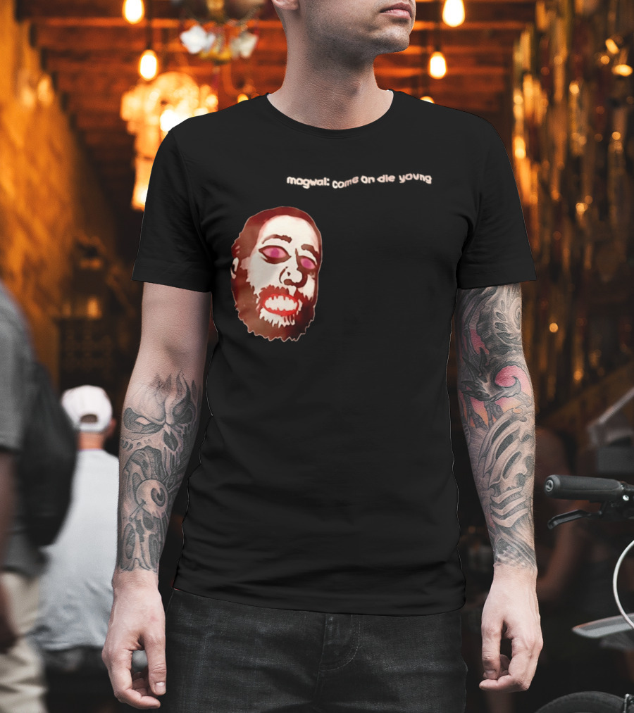 Mogwai Come On Die Young Album Cover Art Face T-Shirt