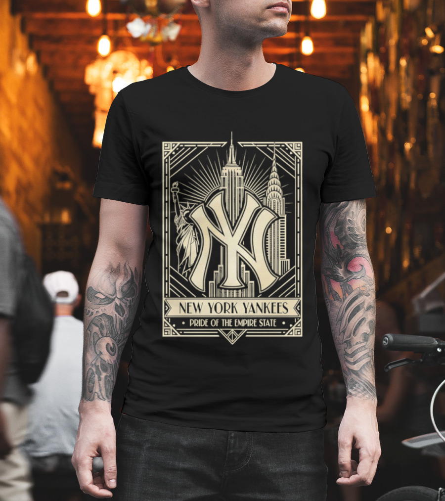 New York Yankees Pride Of The Empire State Iconic Skyline T-Shirt
