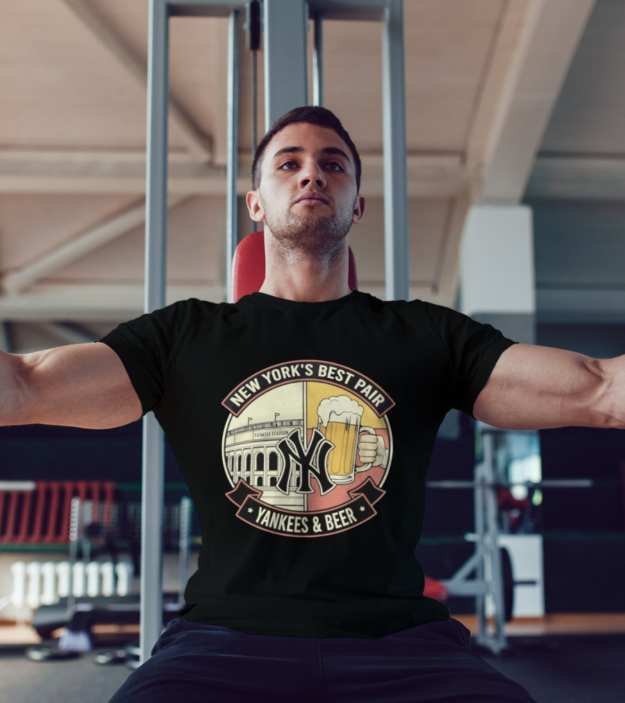 New York's Best Pair Yankees Stadium And Beer Yankees And Beer T-Shirt