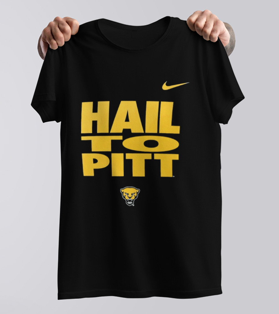 Pitt Panthers Hail To Pitt Nike Sportswear With Panther Head T-Shirt