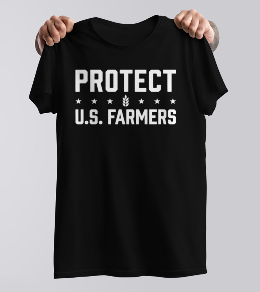 Protect U.S. Farmers Wheat Stalk Stars T-Shirt