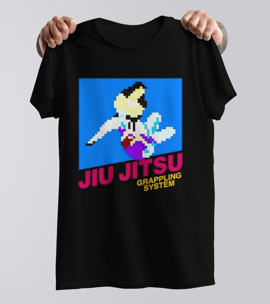 Jiu Jitsu Grappling System Retro Pixel Martial Arts BJJ T-Shirt