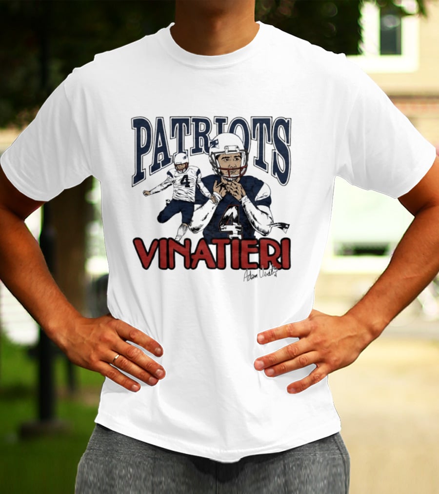 Patriots Vinatieri Adam New England Football T-Shirt