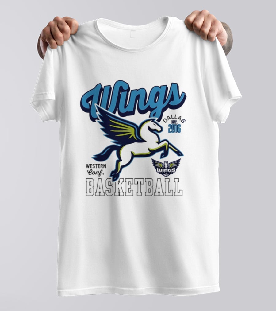 Wings Dallas 2016 Western Conf Basketball Mitchell And Ness T-Shirt