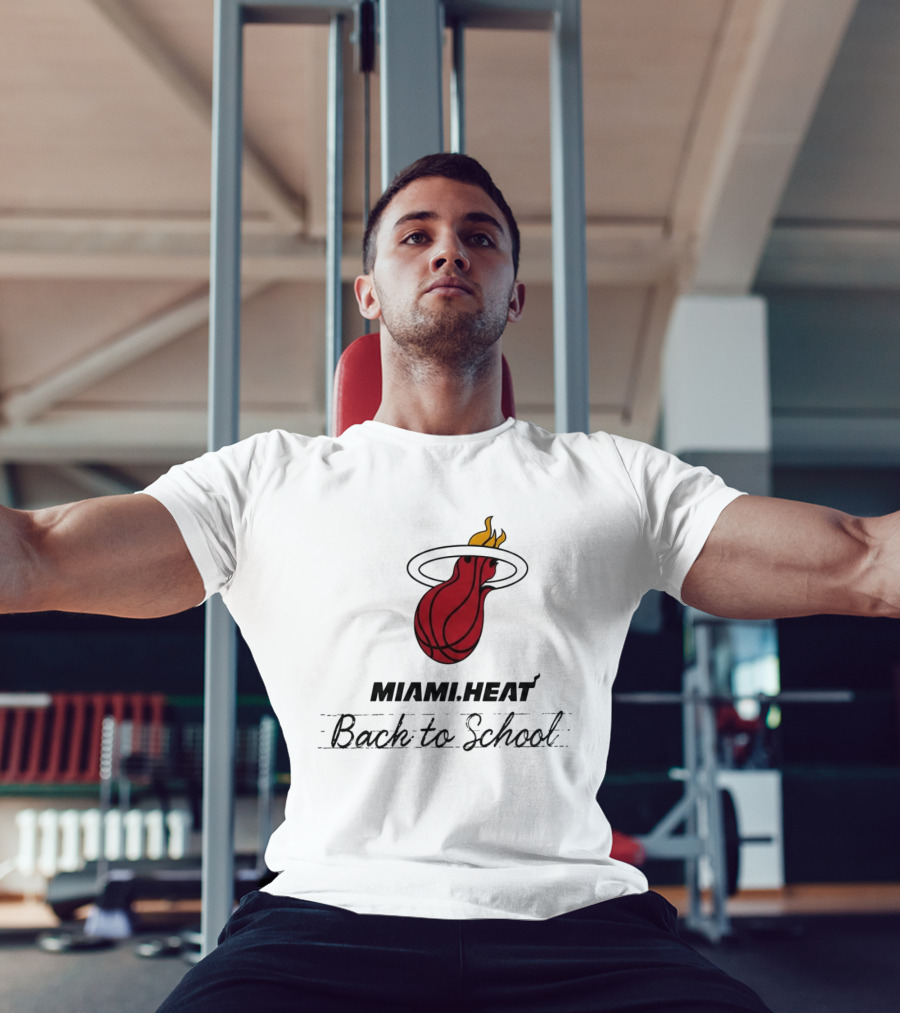 Miami Heat Back To School Basketball Flame T-Shirt