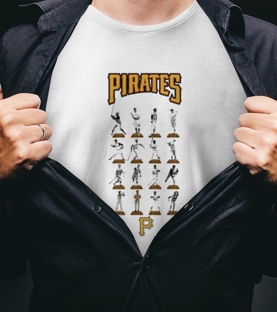 Pittsburgh Pirates Legends Hall Of Fame Baseball Players Iconic Moments T-Shirt