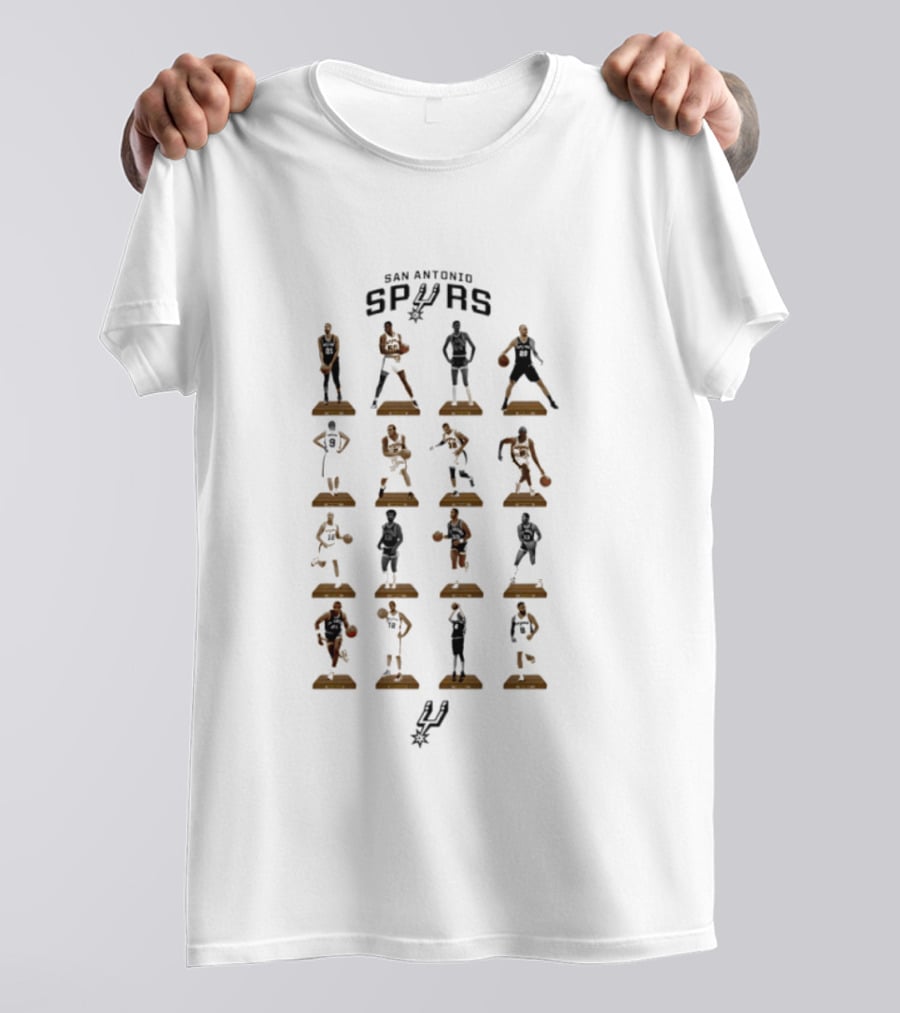 San Antonio Spurs Legends NBA Basketball Icons Collection T-Shirt