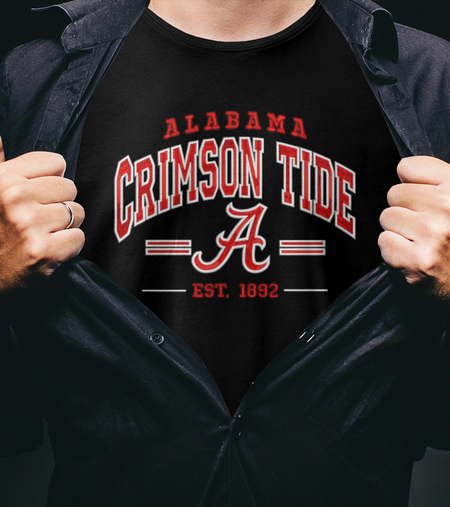 Alabama Crimson Tide Established 1892 NCAA College Football T-Shirt