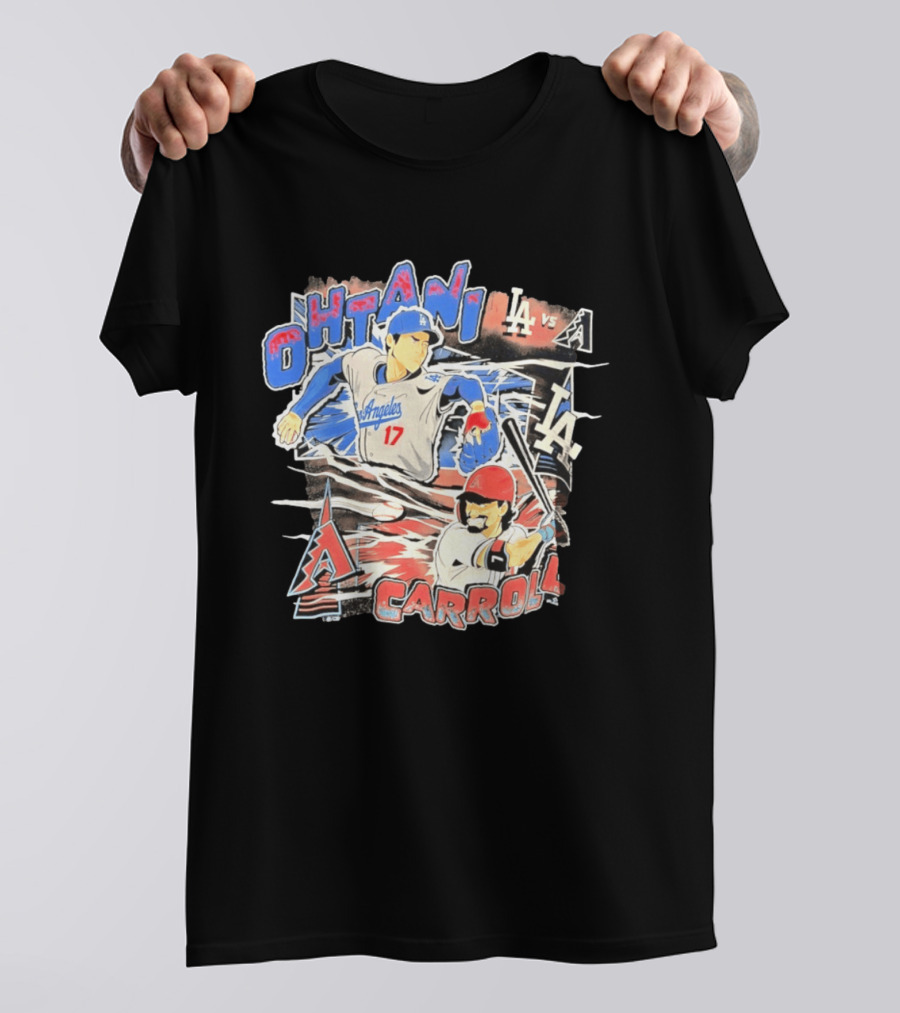 Ohtani Vs Carroll Anime Comic LA Vs Arizona T-Shirt