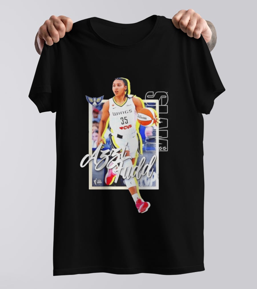 Azzi Fudd Dallas Wings Basketball Slam 262 CVS Wilson T-Shirt