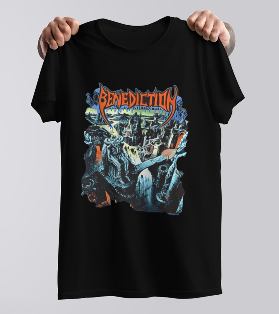 Benediction World Violation Tour 1993 Holland Germany Belgium Switzerland Austria Two Sided T-Shirt