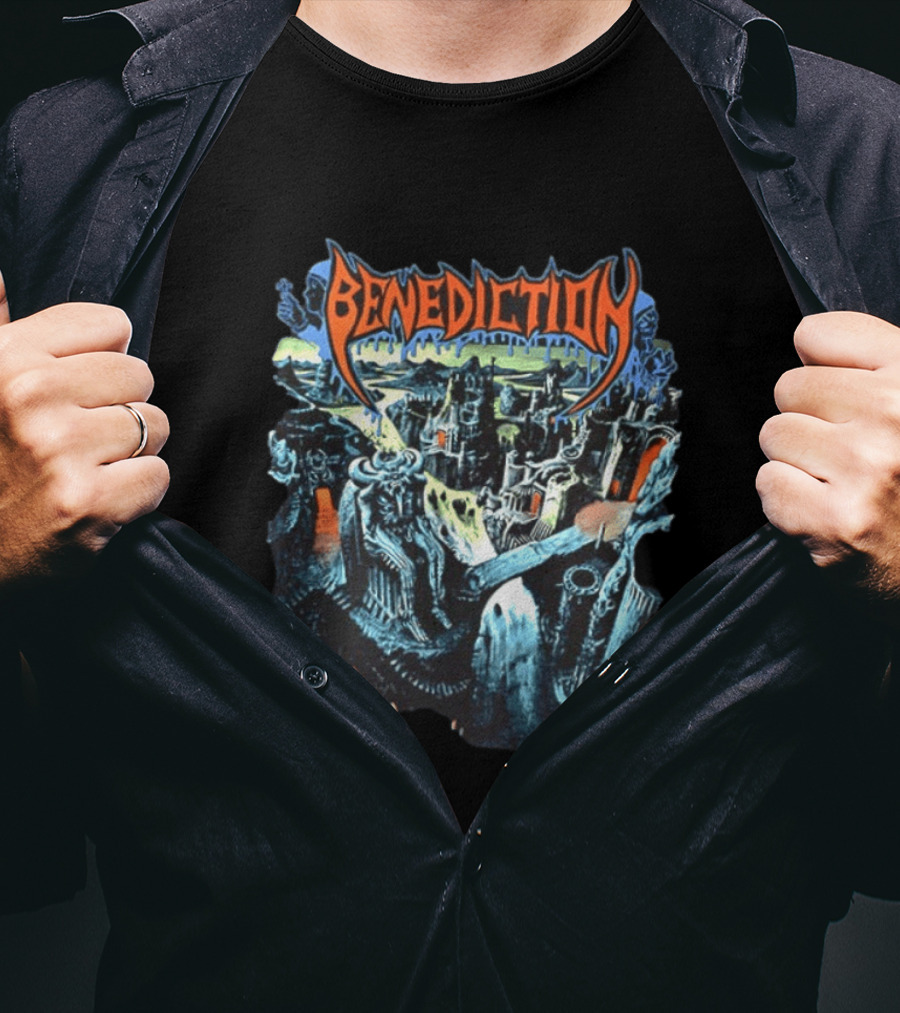 Benediction World Violation Tour 1993 Holland Germany Belgium Switzerland Austria Two Sided T-Shirt