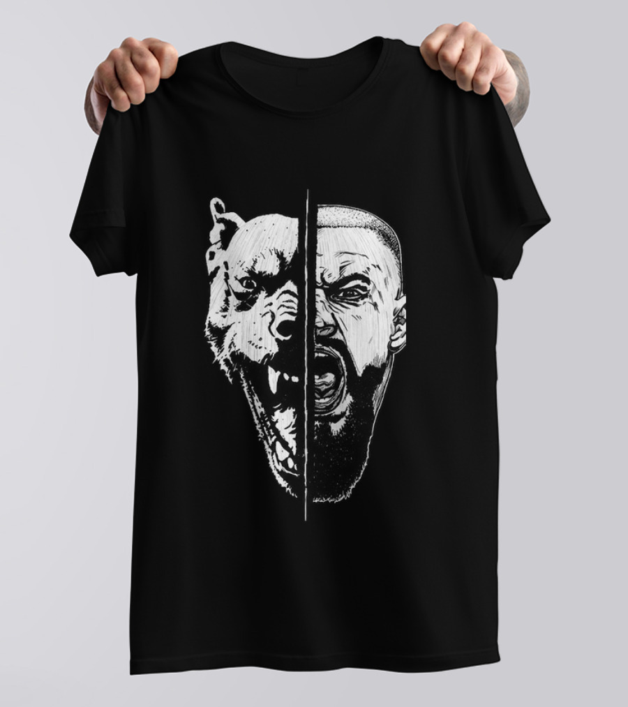 Bron Breakker Split Face Tiger Fusion T-Shirt