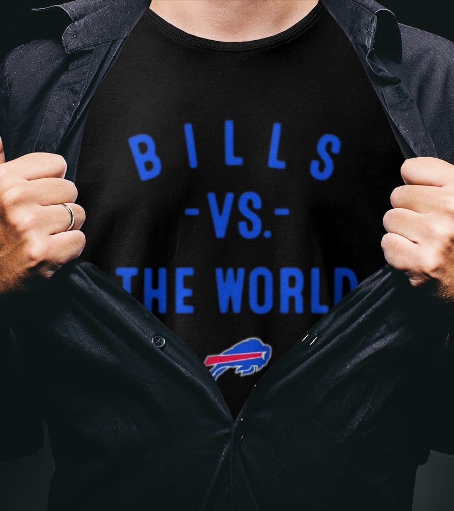 Buffalo Bills Vs The World 2026 Season NFL Team Battle T-Shirt