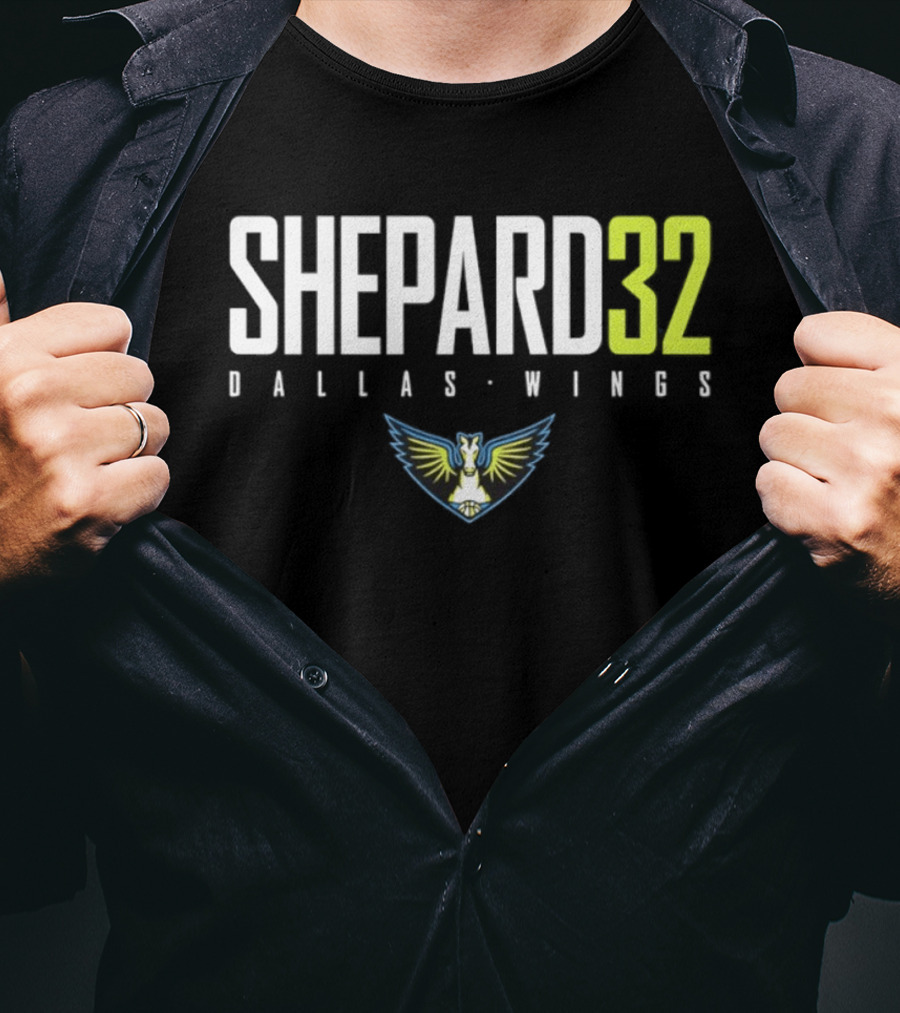 Shepard 32 Dallas Wings WNBA Logo 2026 T-Shirt