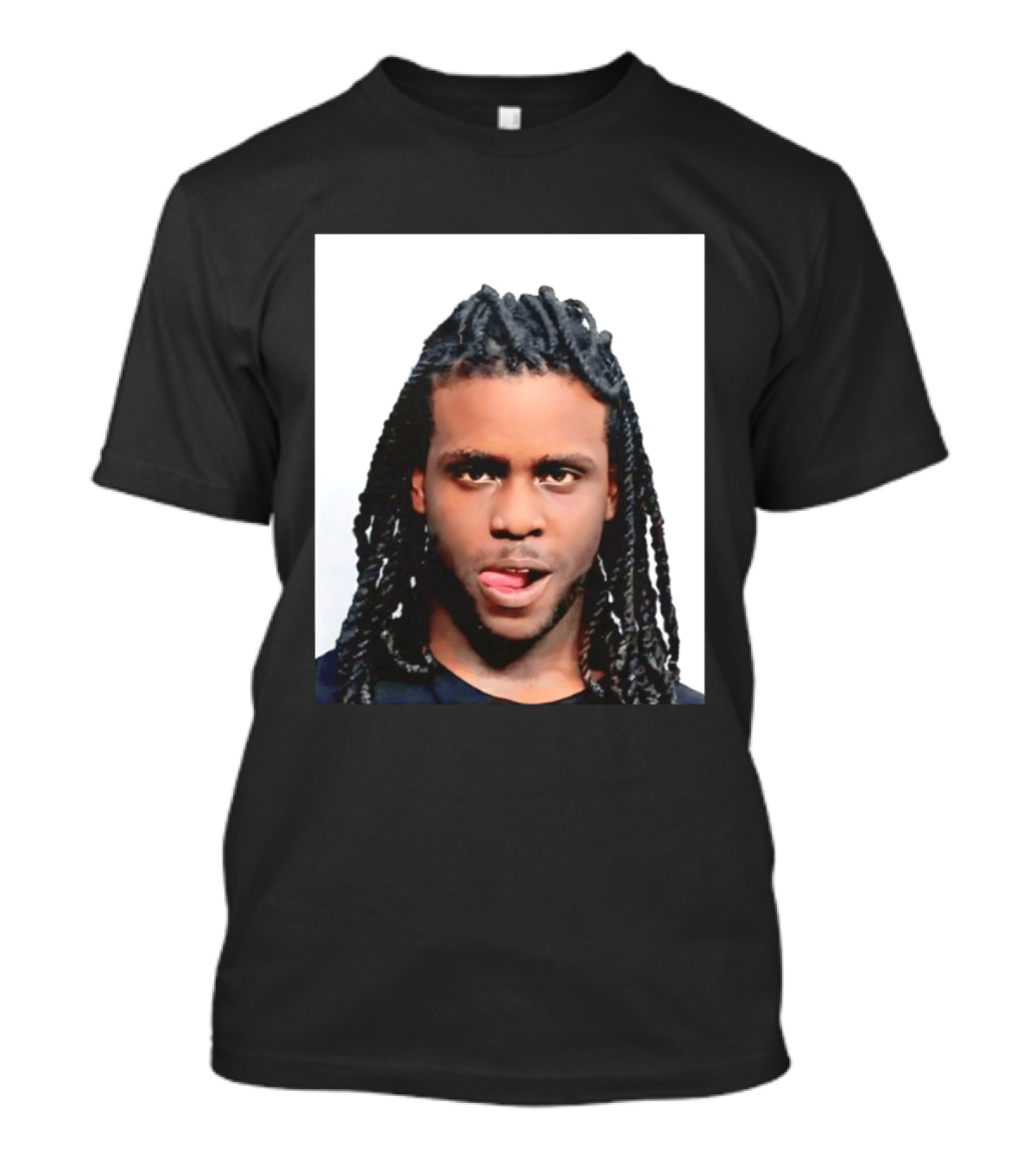 Chief Keef Shot Photo Dreadlocks Tongue Out T-Shirt