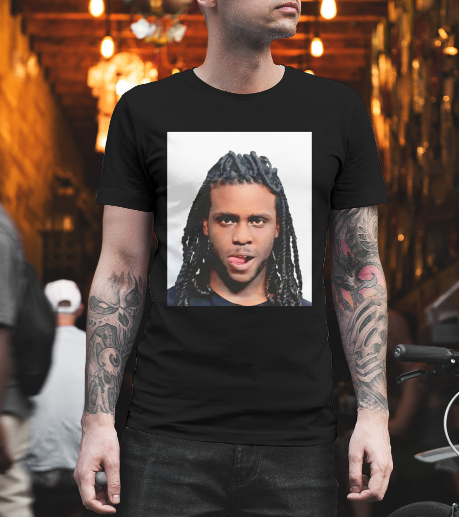 Chief Keef Shot Photo Dreadlocks Tongue Out T-Shirt