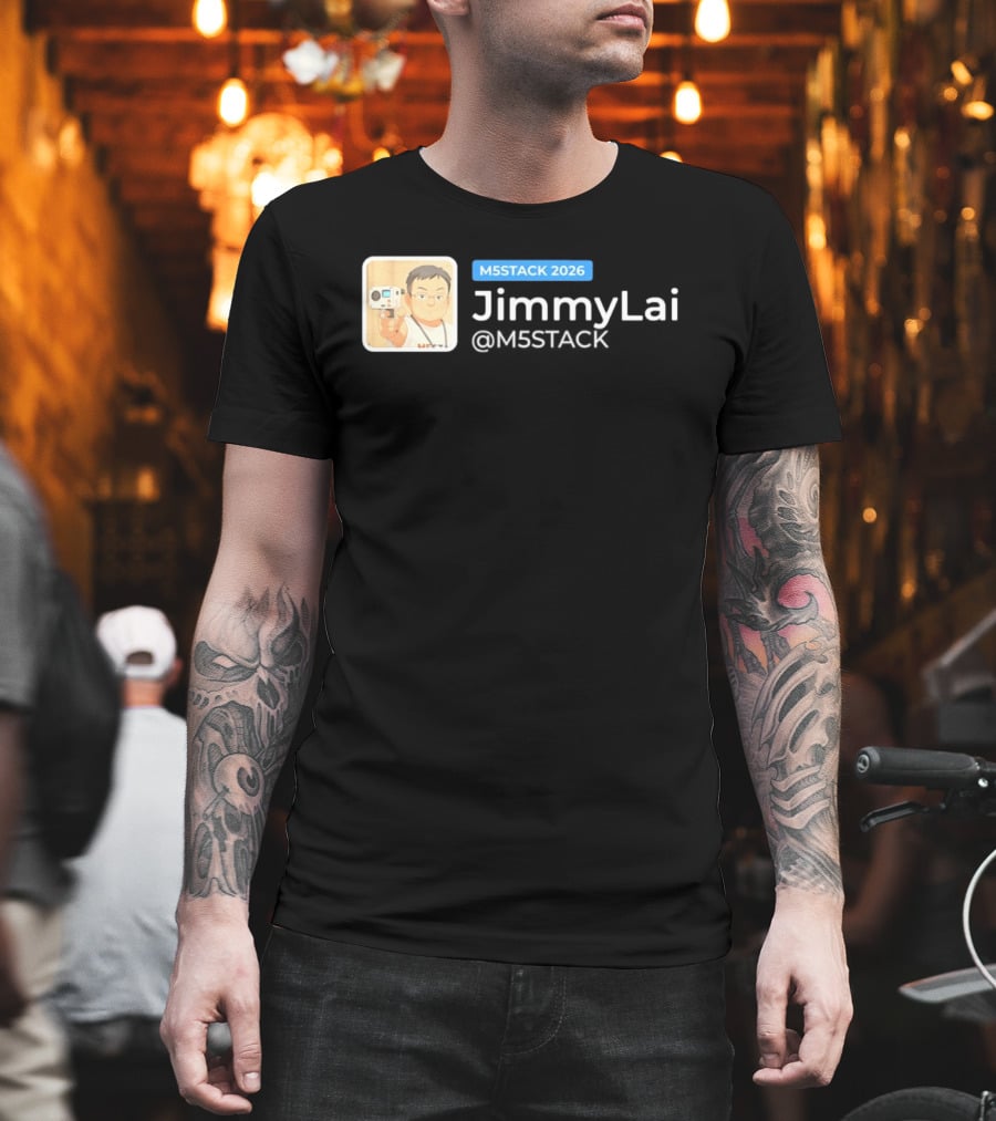 M5STACK 2026 Jimmy Lai M5Stack T-Shirt
