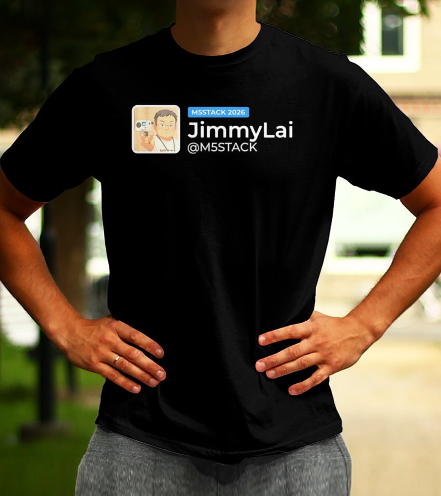 M5STACK 2026 Jimmy Lai M5Stack T-Shirt