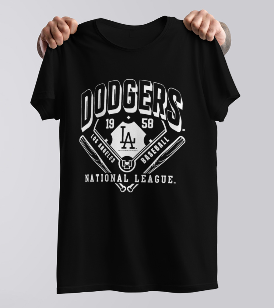 Dodgers 1958 Los Angeles Baseball National League LA T-Shirt