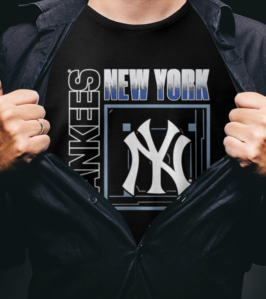 Men's New York Yankees George Lombard Jr. Black Homefield Pop Yankees T-Shirt