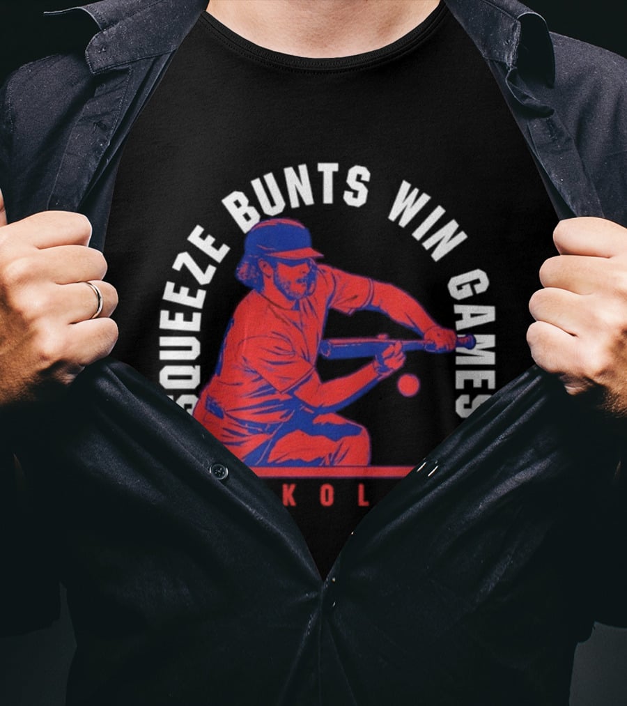 Squeeze Bunts Win Games Mikolas Washington 10 4 Philadelphia T-Shirt