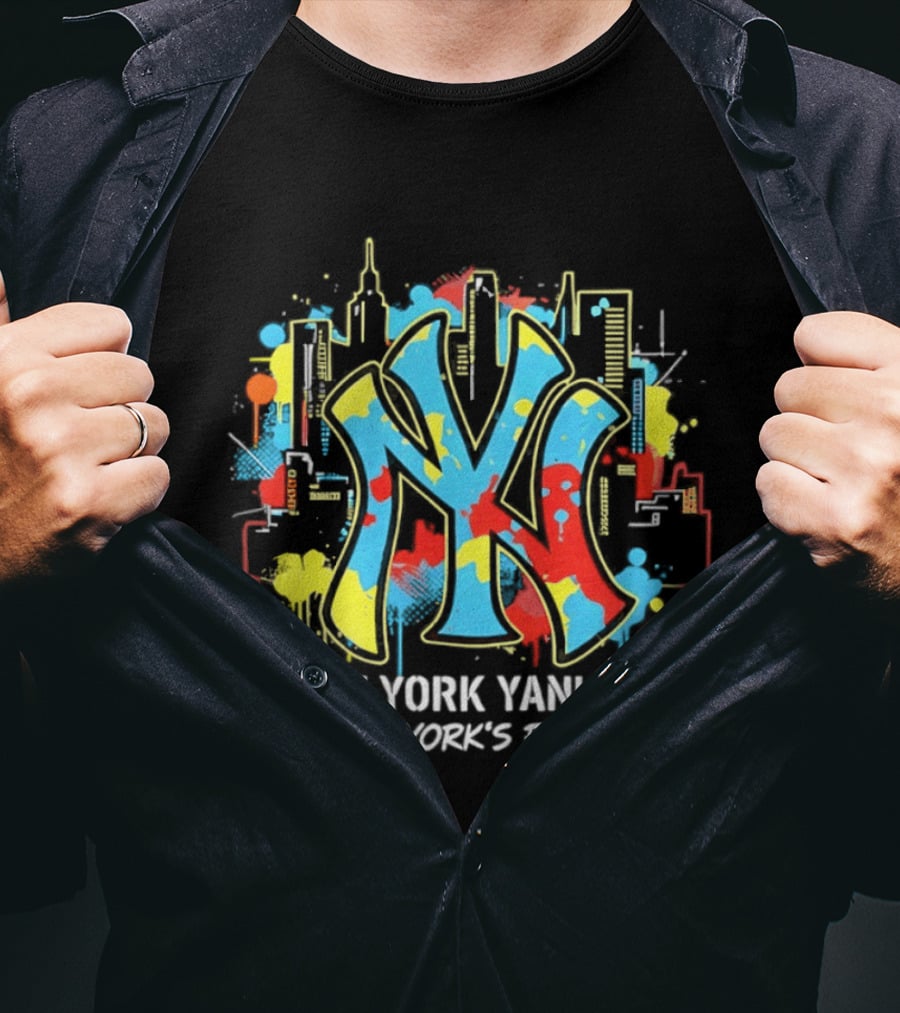 New York Yankees City Skyline New York's Finest T-Shirt
