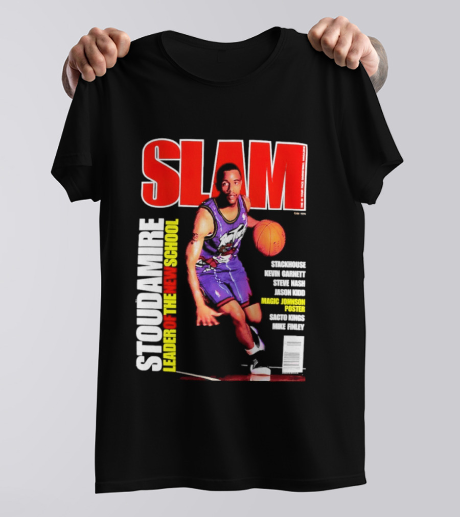 Slam Magazine May 1996 Stoudamire Leader Of The New School Raptors Championship Roster Fan Event T-Shirt