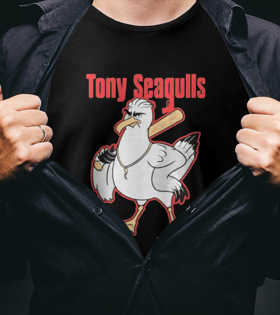 Tony Seagulls Seagull Baseball Bat Boston Red Sox Anthony Seigler T-Shirt