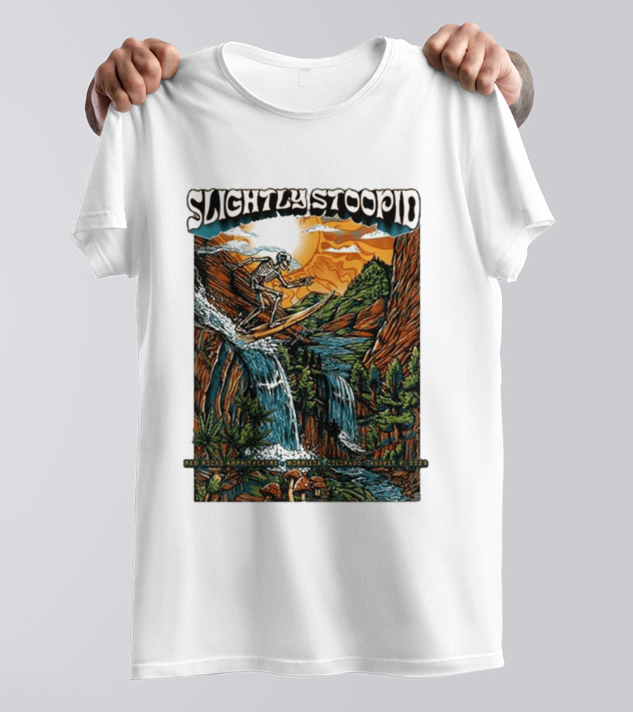 Slightly Stoopid Red Rocks Amphitheatre Morrison Colorado August 8 2026 T-Shirt