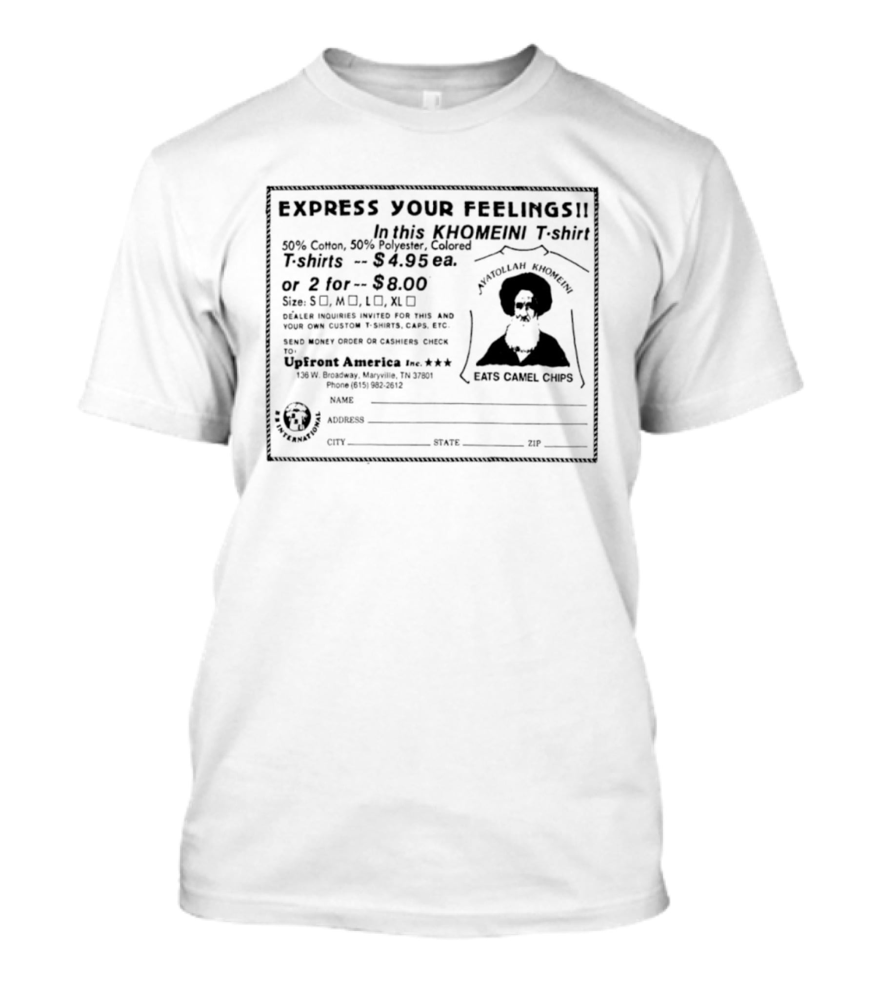 Express Your Feelings Ayatollah Khomeini With Humorous Commentary T-Shirt