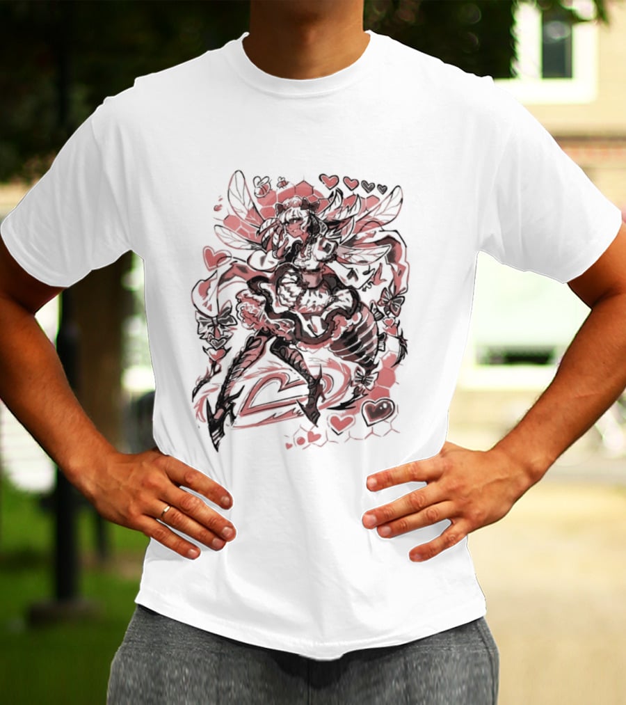 Bee My Lovely Final Fantasy XIV Valentine's Heart Wings Love T-Shirt