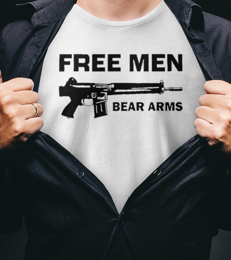 Free Men Bear Arms Rifle T-Shirt