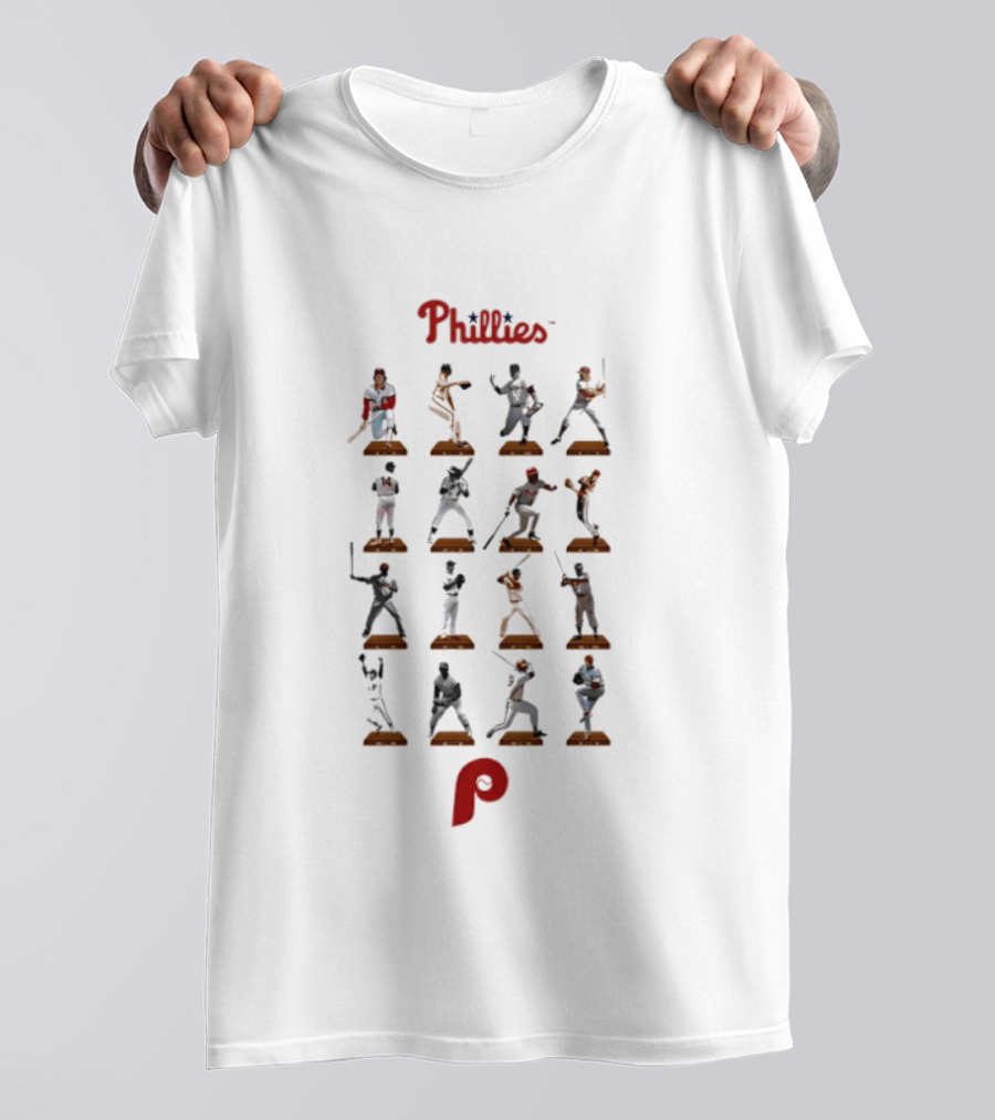 Philadelphia Phillies Legends Baseball Hall Of Fame Moments T-Shirt