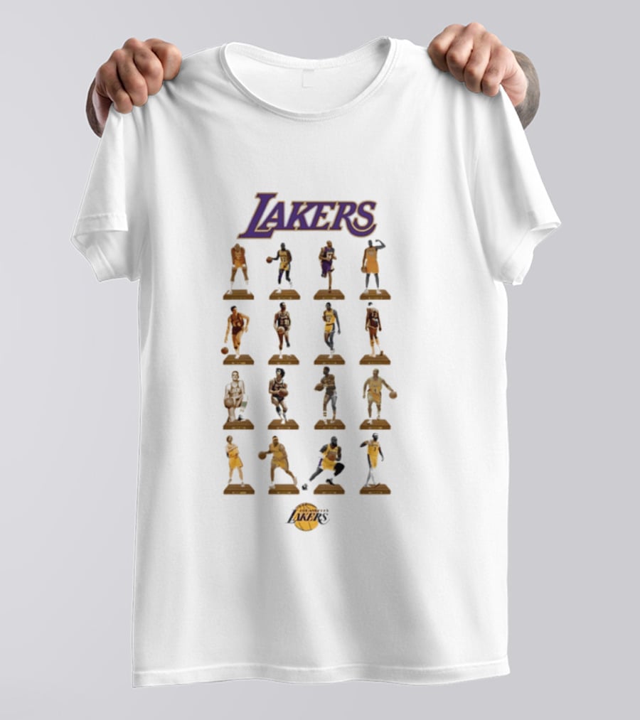 Lakers Basketball Legends Figurines Collectible Moment T-Shirt