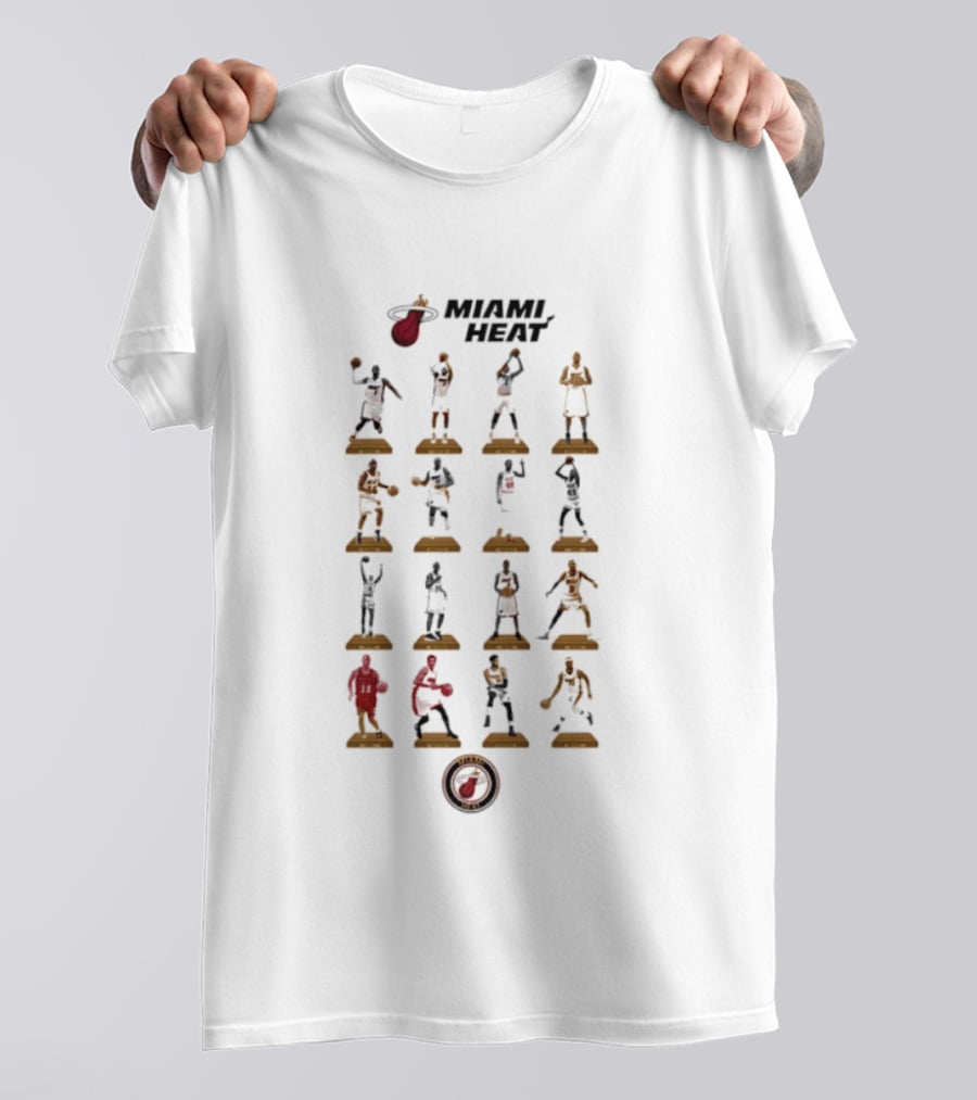 Miami Heat Legends NBA Basketball Icons Hall Of Fame T-Shirt