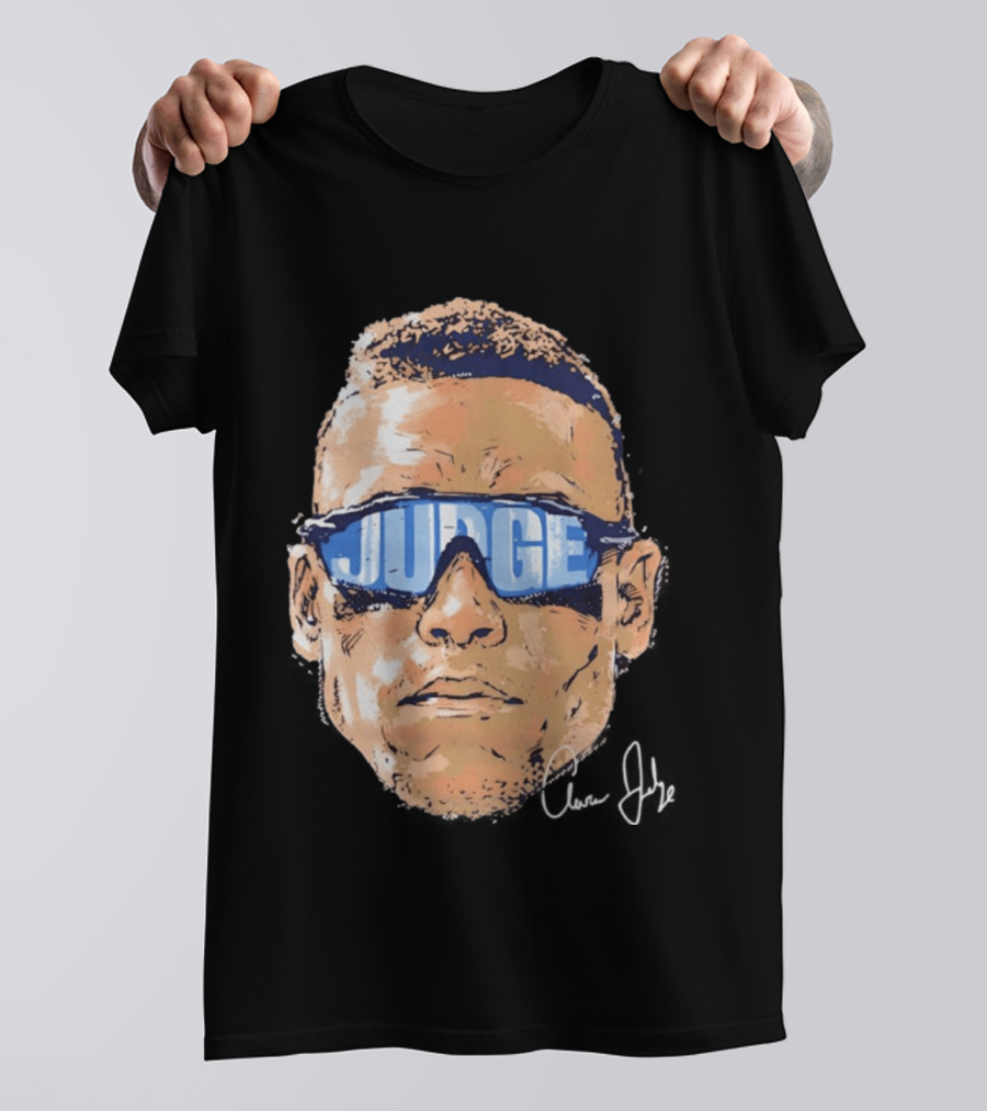 Aaron Judge New York Yankees Iconic Swag Judge Sunglasses T-Shirt
