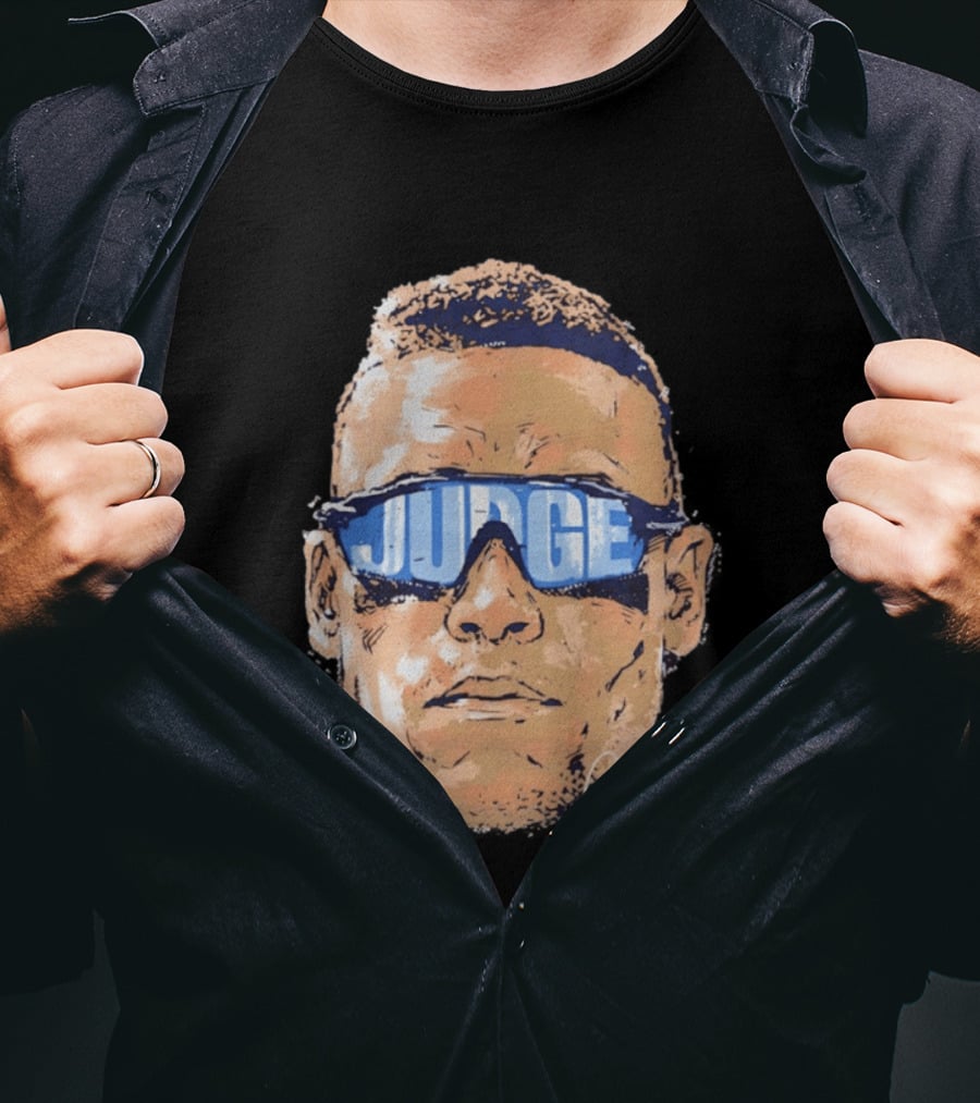 Aaron Judge New York Yankees Iconic Swag Judge Sunglasses T-Shirt