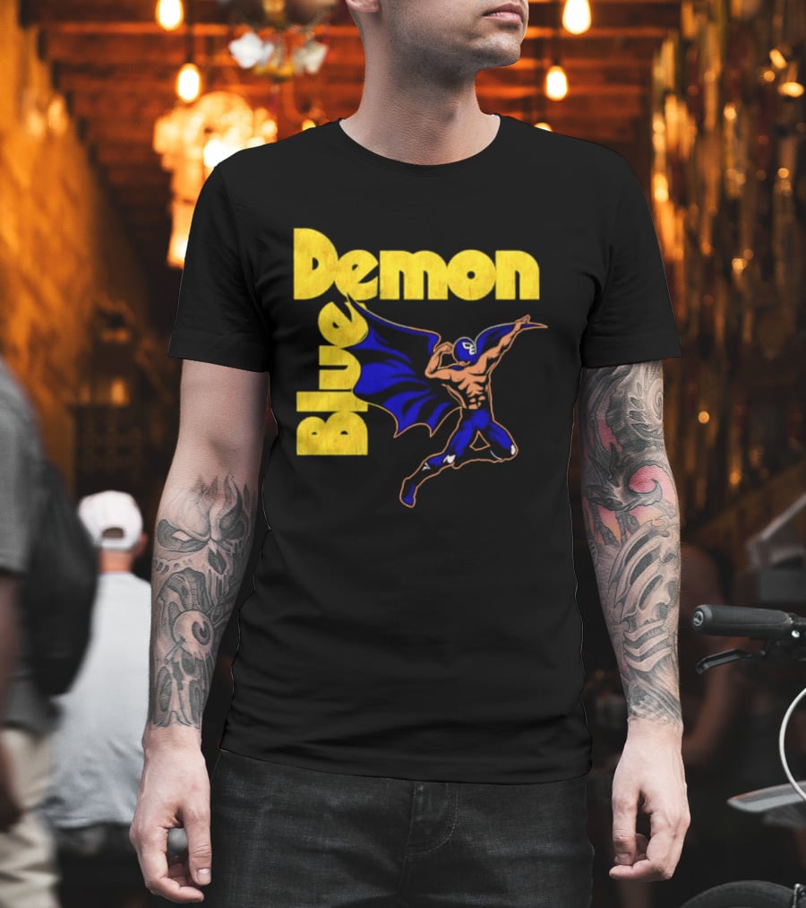 Alejandro Munoz Moreno Blue Demon Mexico Wrestling Iconic Luchador T-Shirt