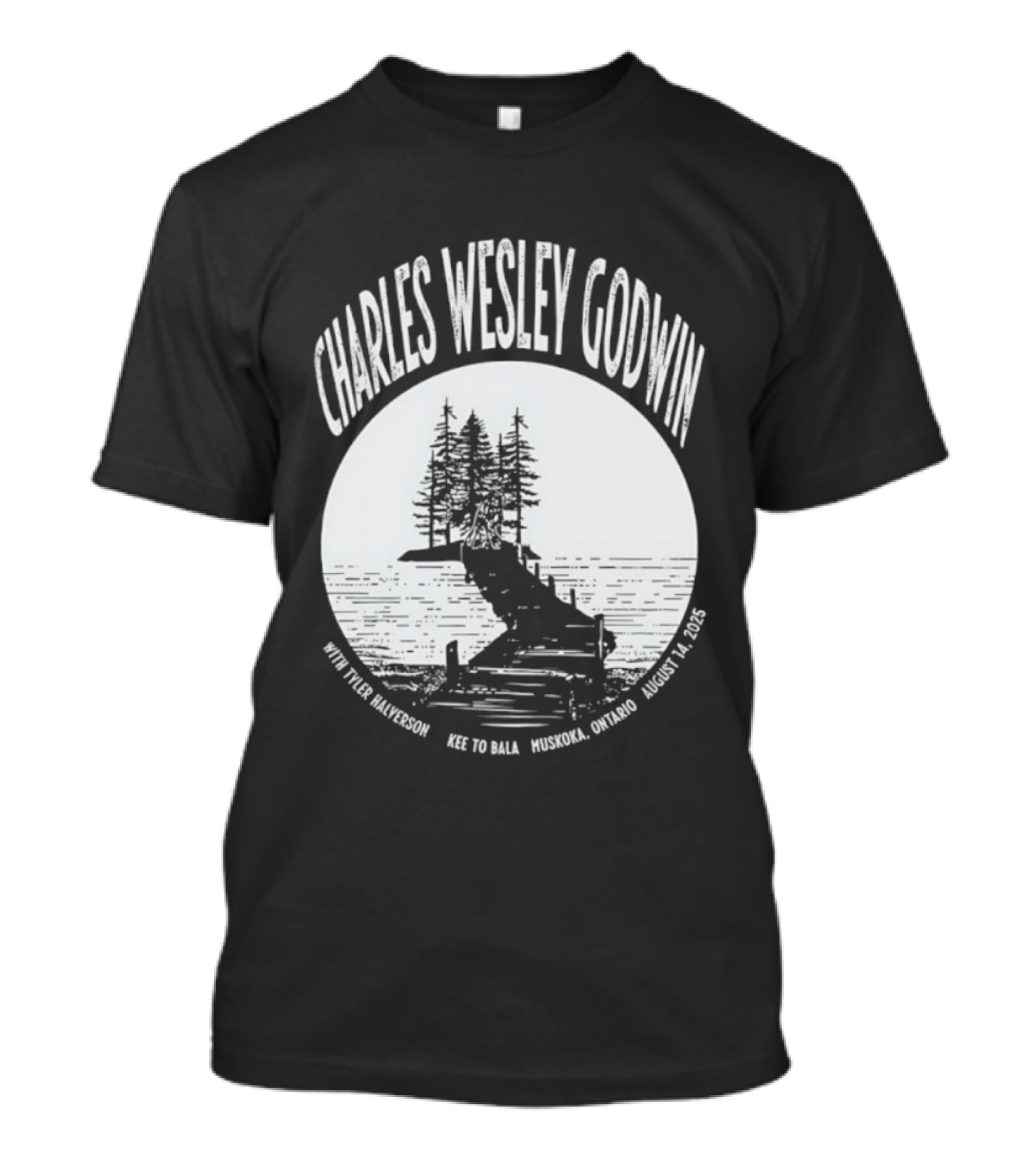 Charles Wesley Godwin 2025 Muskoka Tour Bala Ontario August 14 Key To Bala T-Shirt