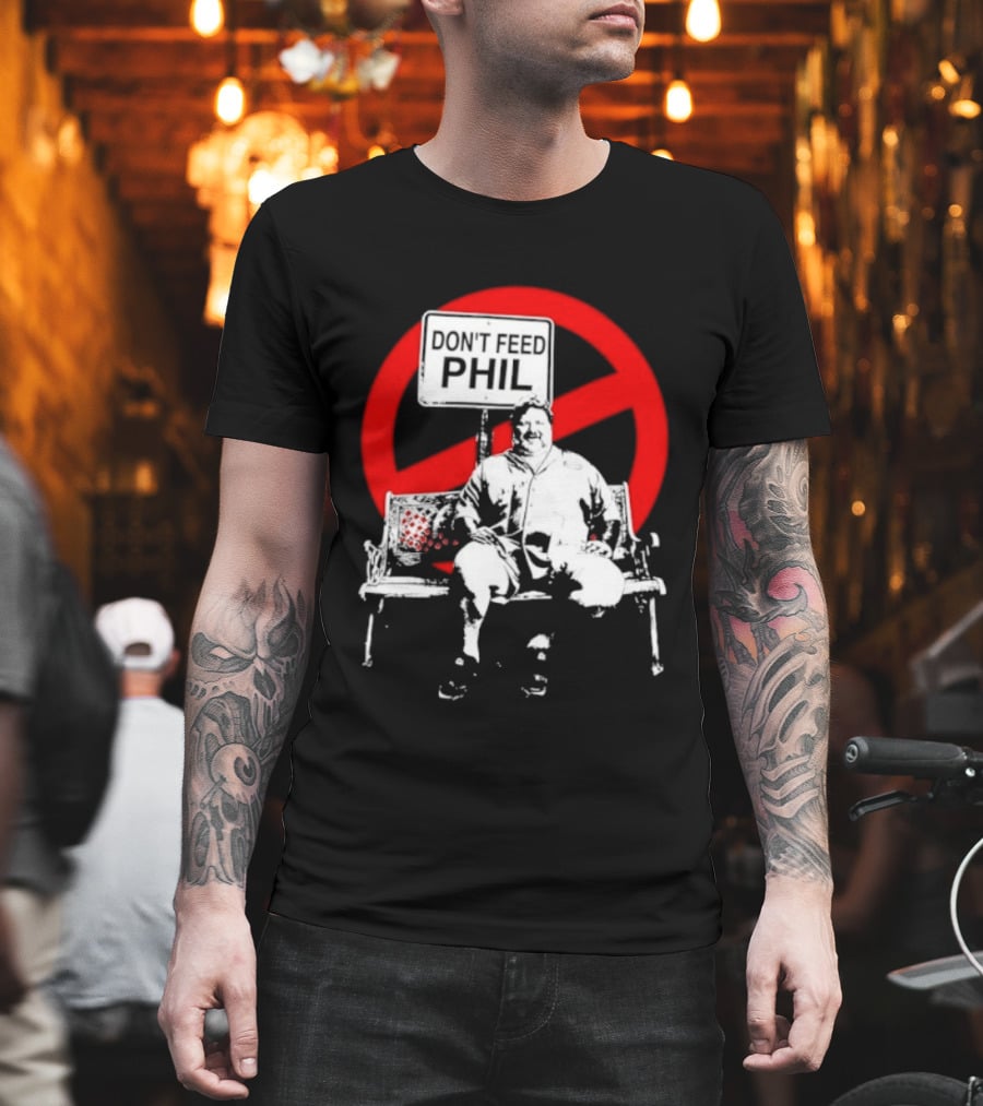 Viva La Bam MTV Reality TV Don't Feed Phil Bench Red Circle T-Shirt