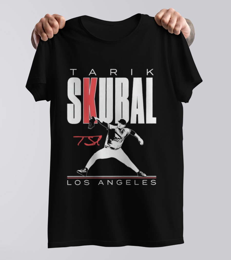 Tarik Skubal 37 Los Angeles Dodgers Baseball Player T-Shirt