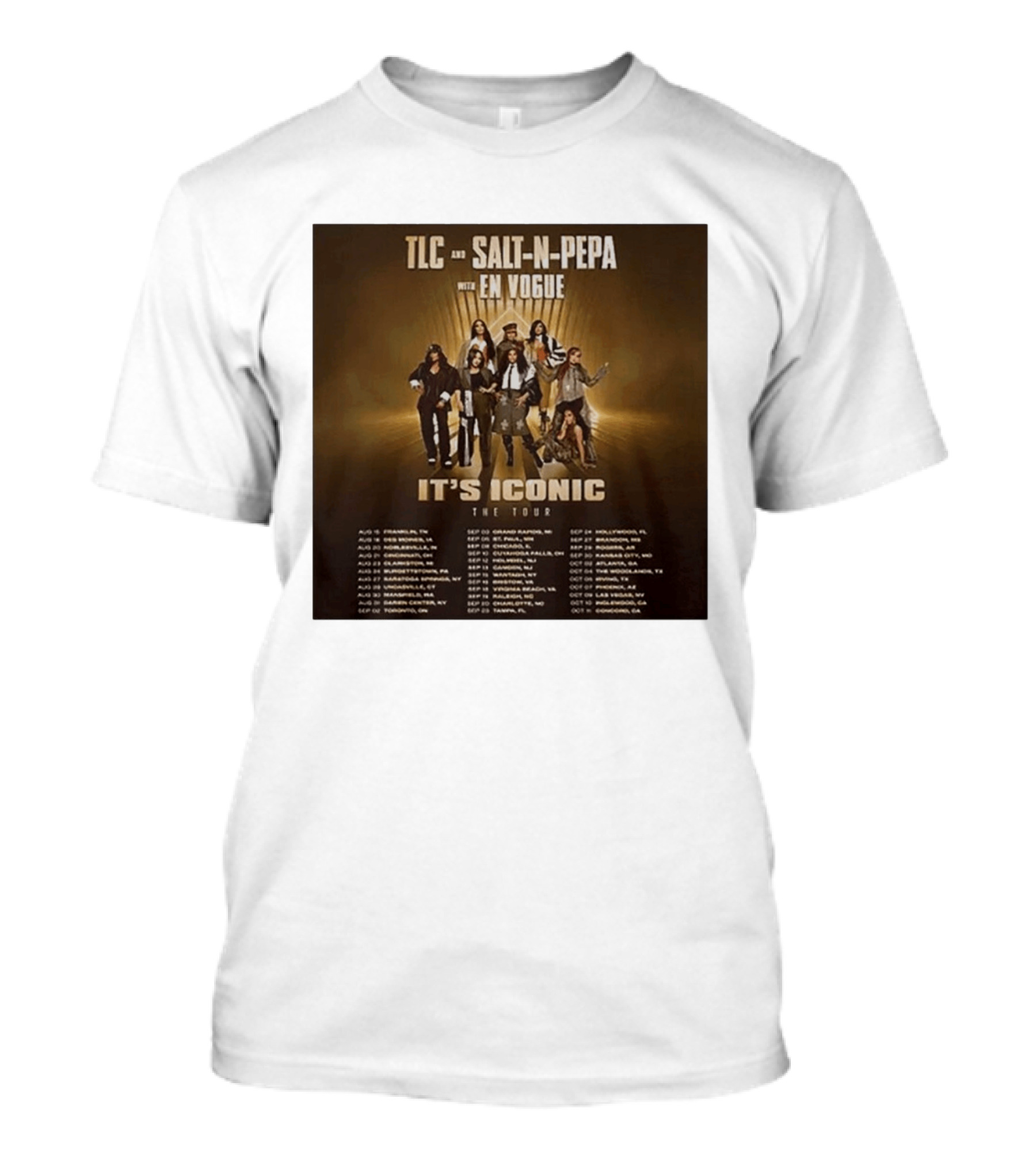 TLC Salt N Pepa En Vogue It's Iconic Tour Dates 2023 T-Shirt