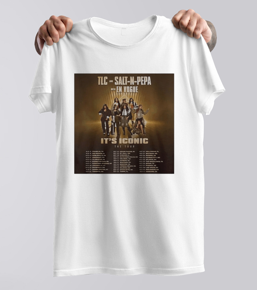 TLC Salt N Pepa En Vogue It's Iconic Tour Dates 2023 T-Shirt