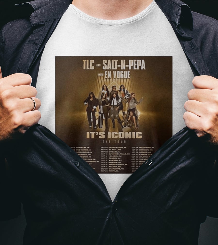 TLC Salt N Pepa En Vogue It's Iconic Tour Dates 2023 T-Shirt