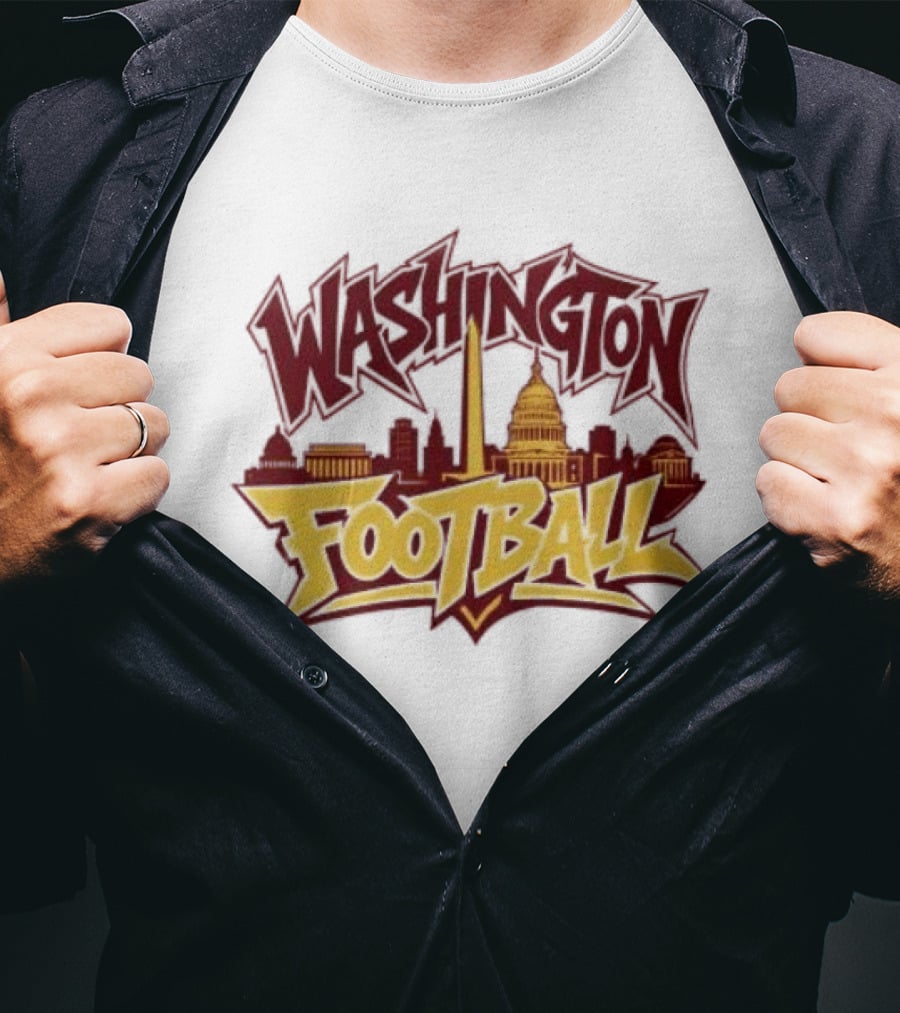 Washington Football Capitol Skyline Monument Landmarks T-Shirt